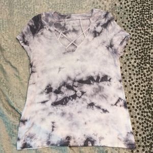 Soft & sexy cage front rib tee - American Eagle